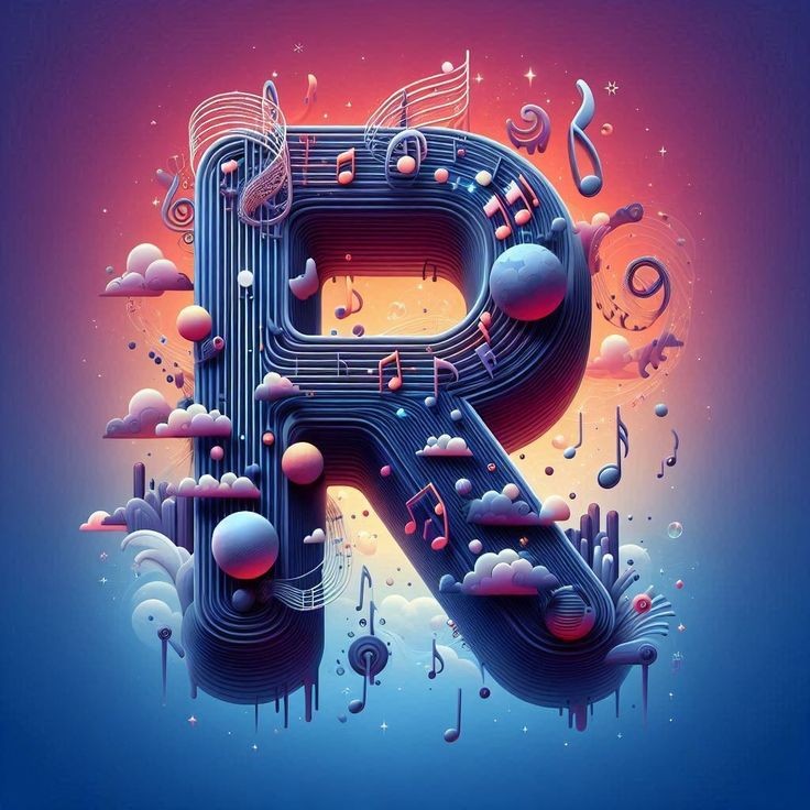 Musical notes — litera R