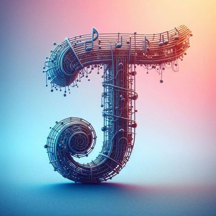 Musical notes — litera T