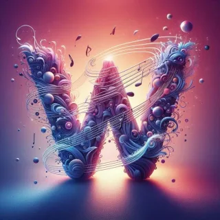 Musical notes — litera W