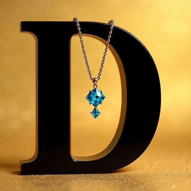 Necklace — litera D