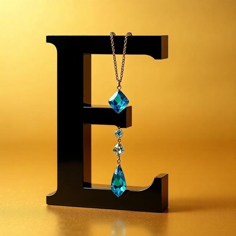 Necklace — litera E