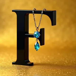 Necklace — litera F