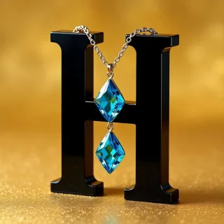 Necklace — litera H