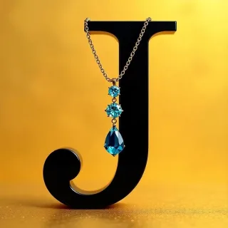 Necklace — litera J