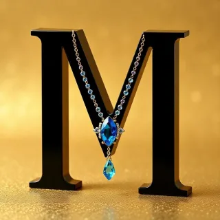 Necklace — litera M