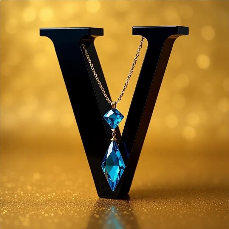 Necklace — litera V