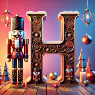 Nutcracker — litera H (wariant 2)