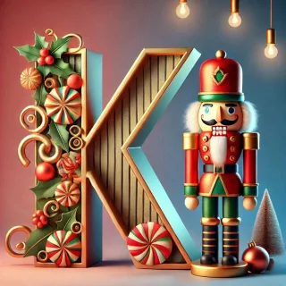 Nutcracker — litera K (wariant 2)
