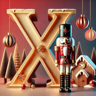 Nutcracker — litera X (wariant 2)