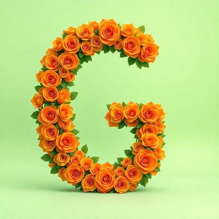Orange roses — litera G