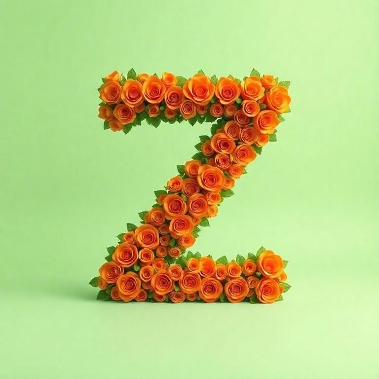Orange roses — litera Z