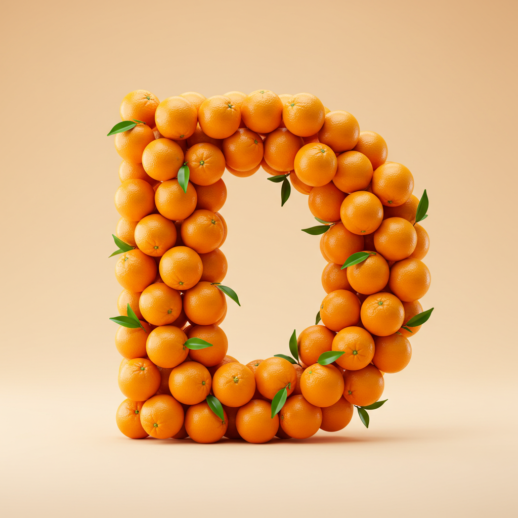 Oranges 2 — litera D (wariant 2)