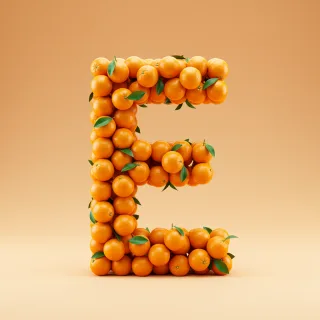 Oranges 2 — litera E (wariant 2)