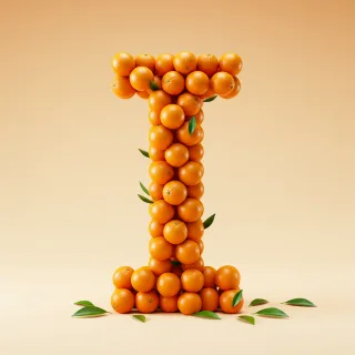 Oranges 2 — litera I (wariant 2)
