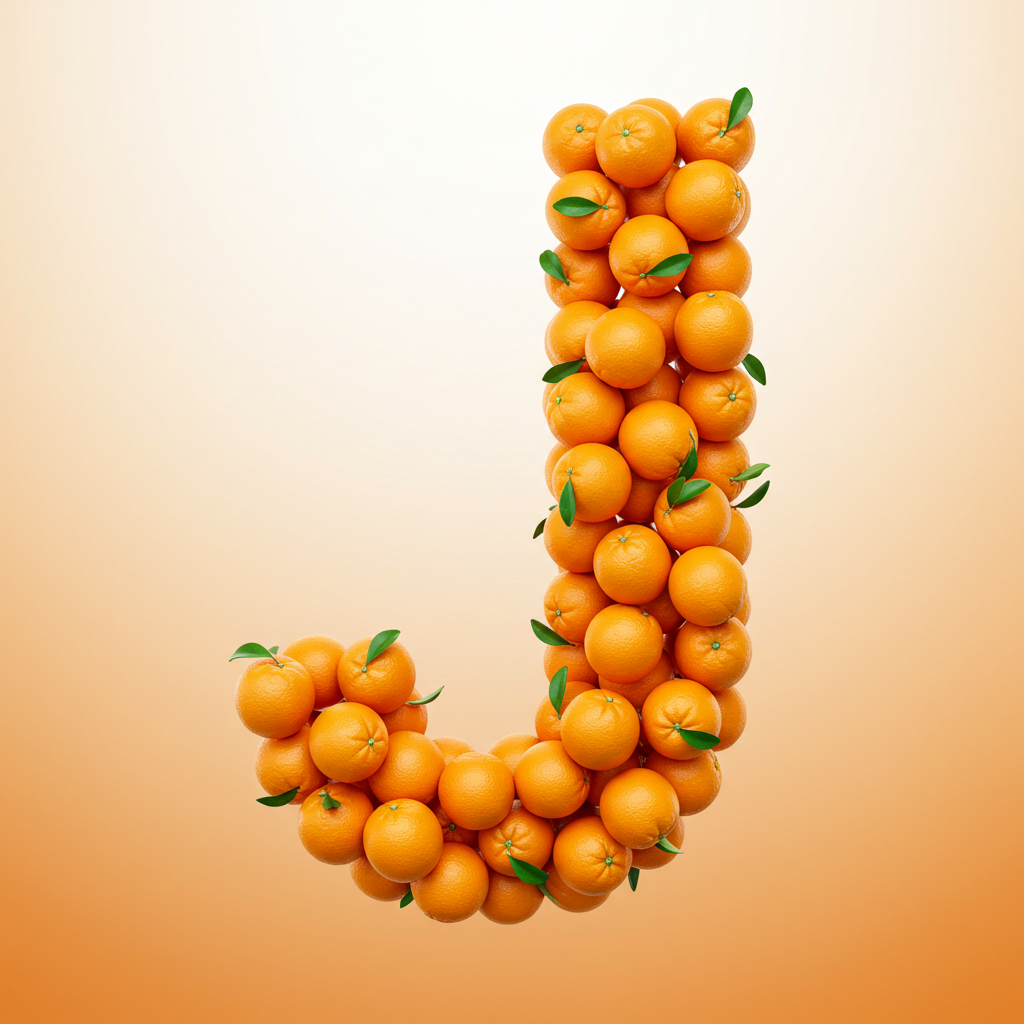 Oranges 2 — litera J (wariant 2)