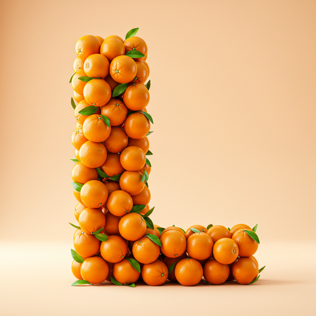 Oranges 2 — litera L (wariant 2)