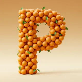 Oranges 2 — litera P (wariant 2)