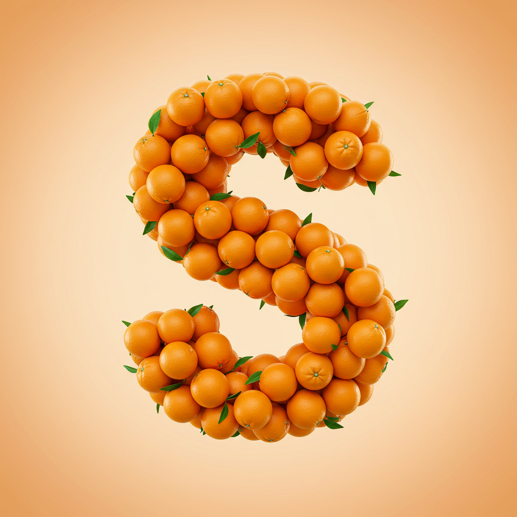 Oranges 2 — litera S (wariant 2)