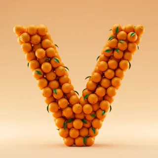 Oranges 2 — litera V (wariant 2)