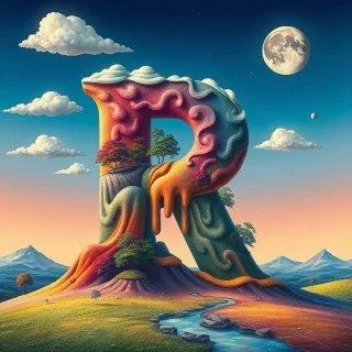 Painted 2 — litera R