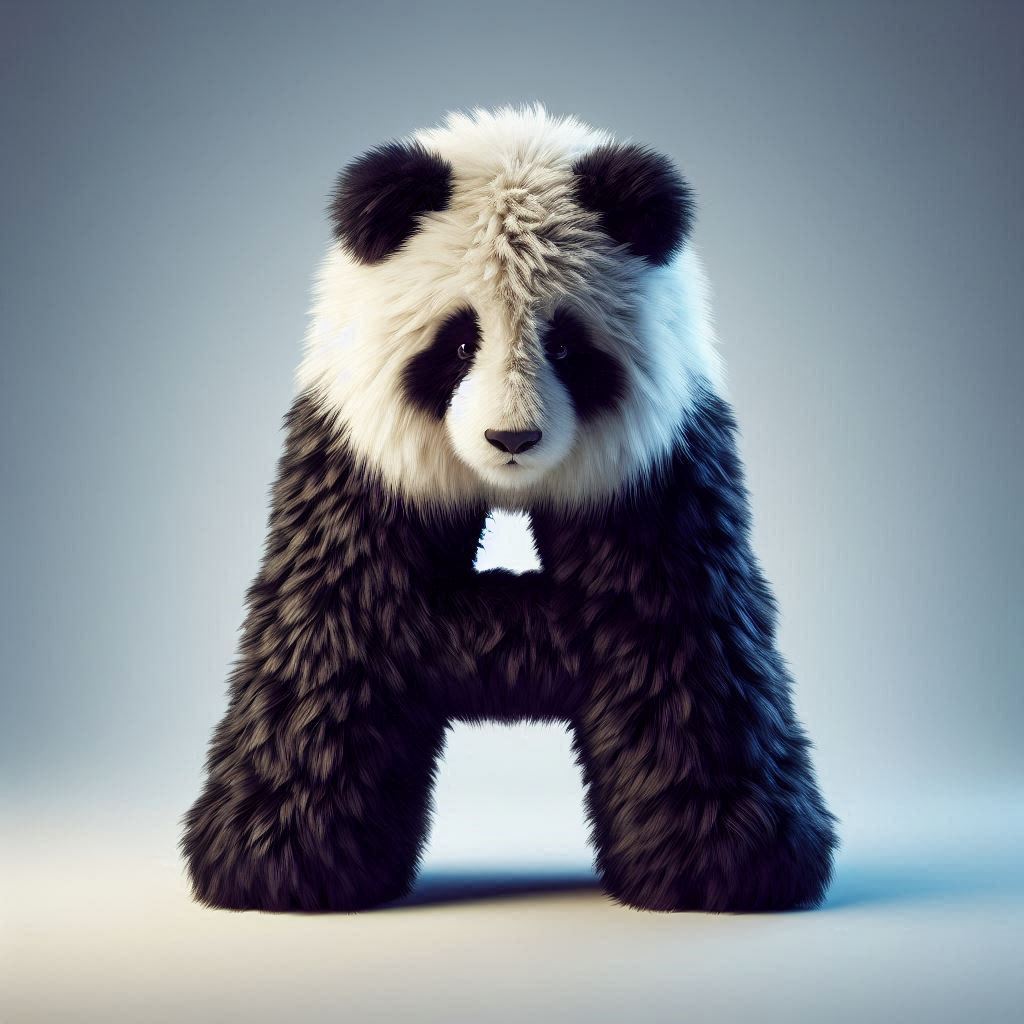 Panda bear 2 — litera A (wariant 2)
