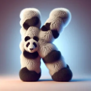 Panda bear 2 — litera K