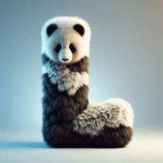Panda bear 2 — litera L