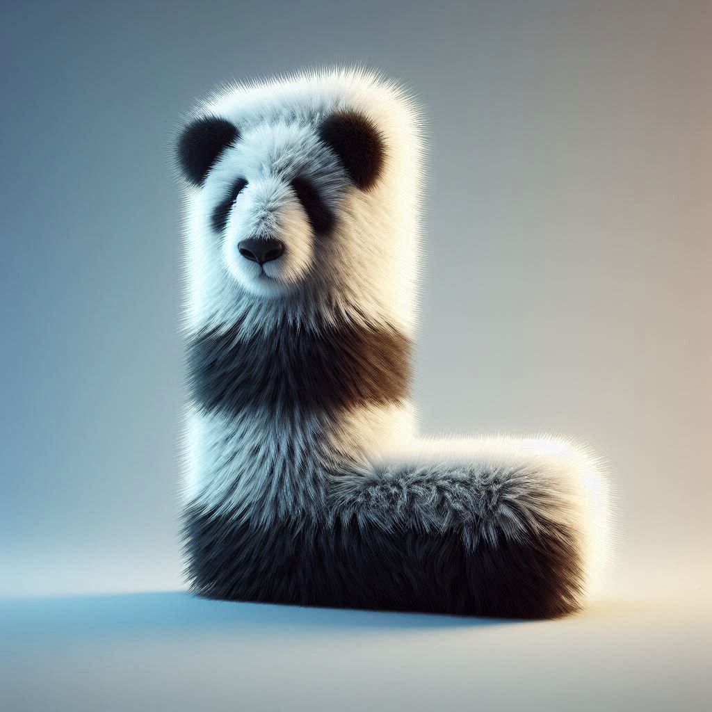 Panda bear 2 — litera L (wariant 2)