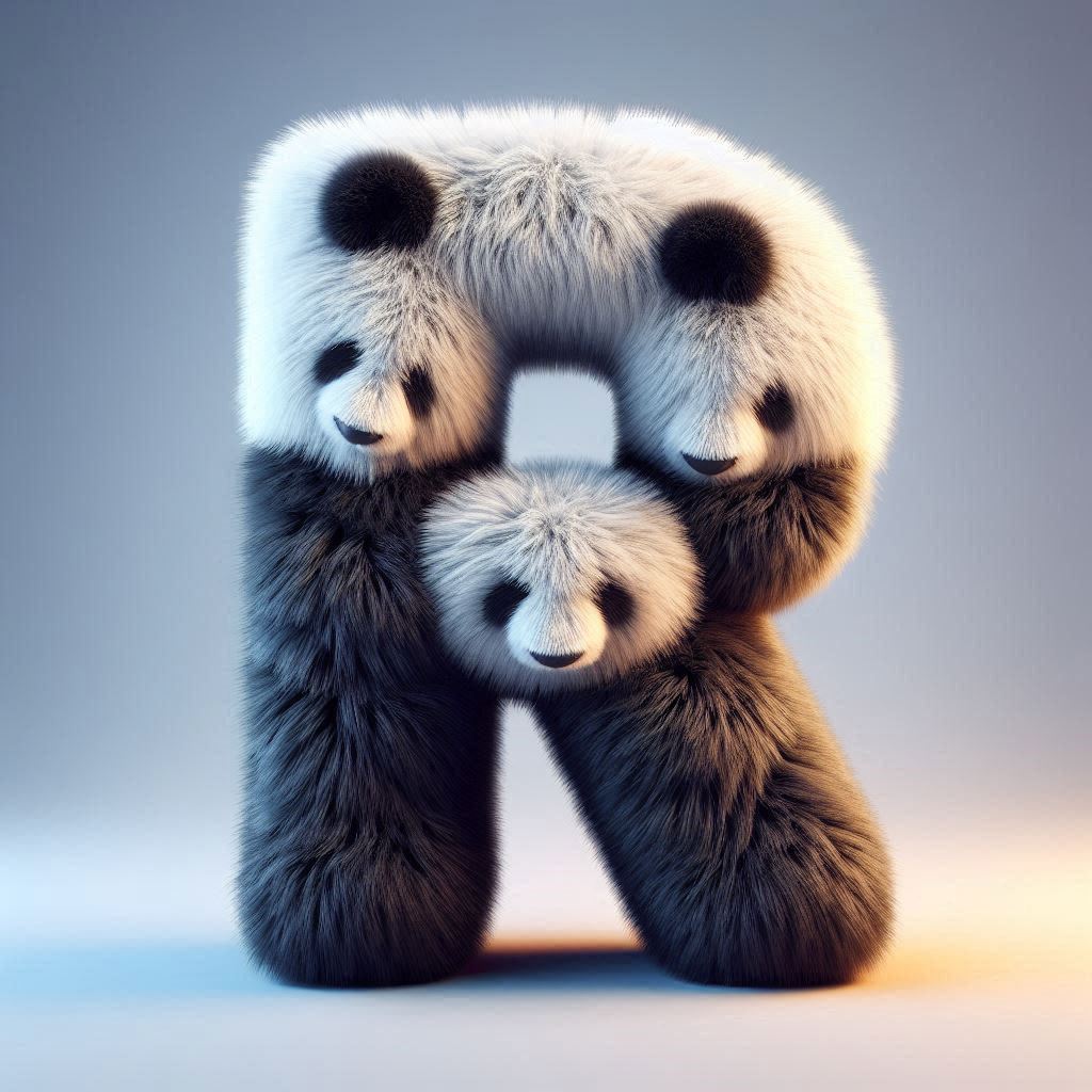 Panda bear 2 — litera R