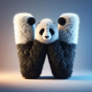 Panda bear 2 — litera W