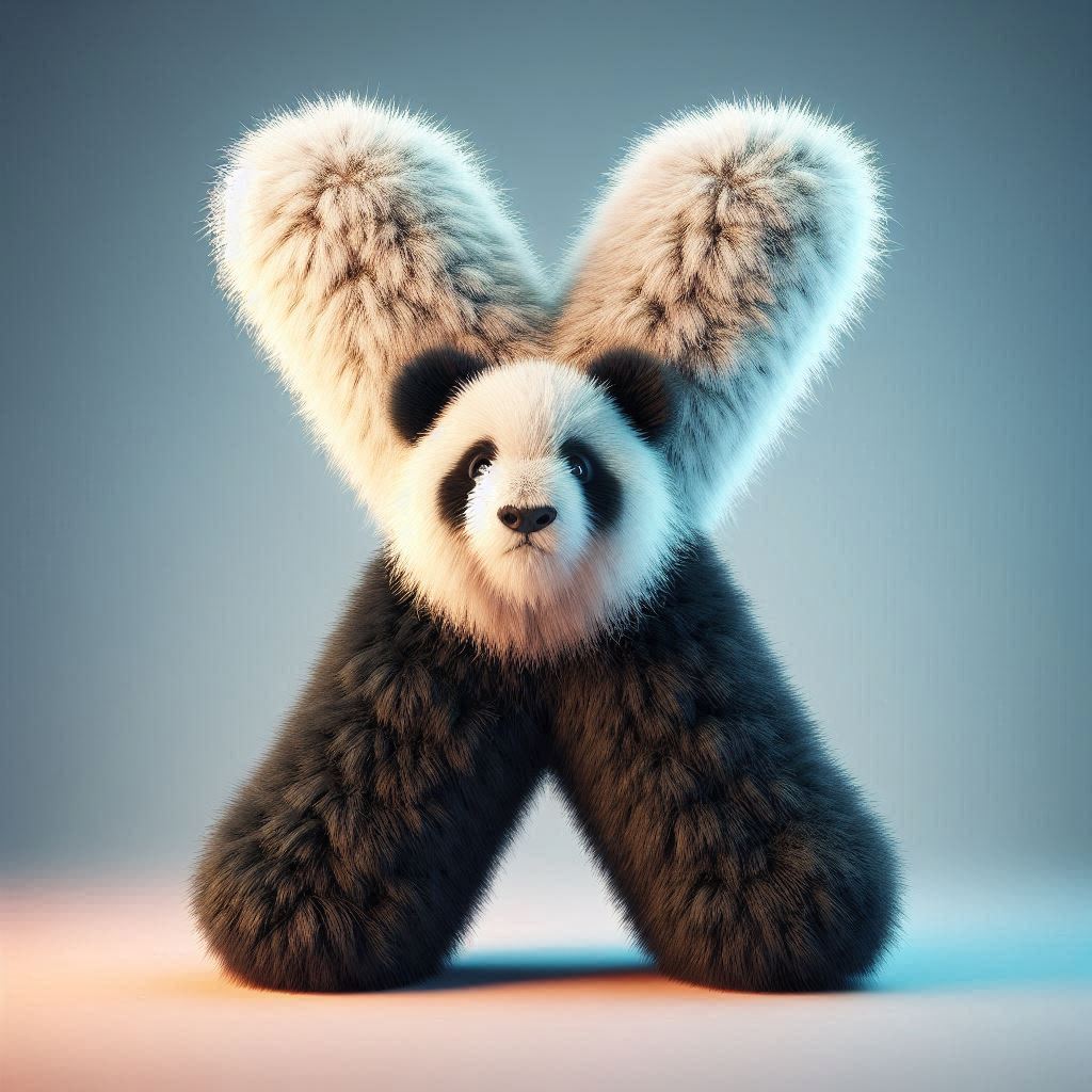 Panda bear 2 — litera X