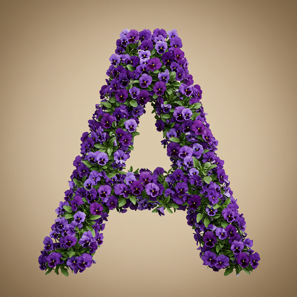 Pansies 3 — litera A
