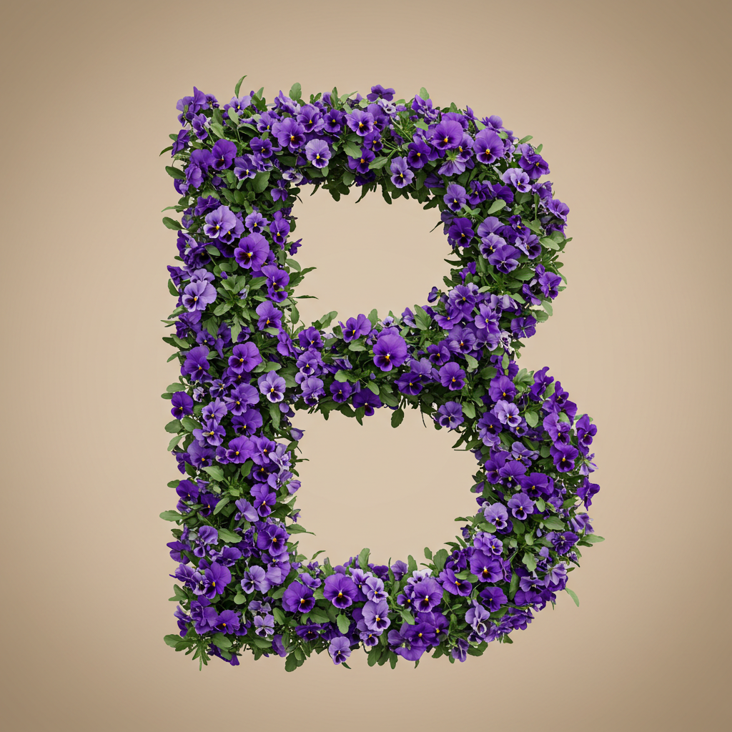 Pansies 3 — litera B