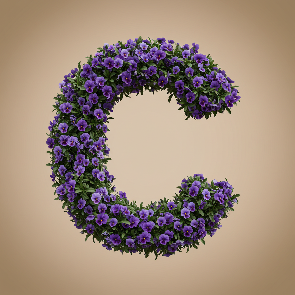 Pansies 3 — litera C