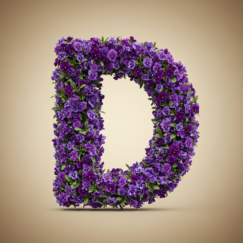 Pansies 3 — litera D