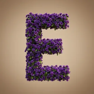 Pansies 3 — litera E
