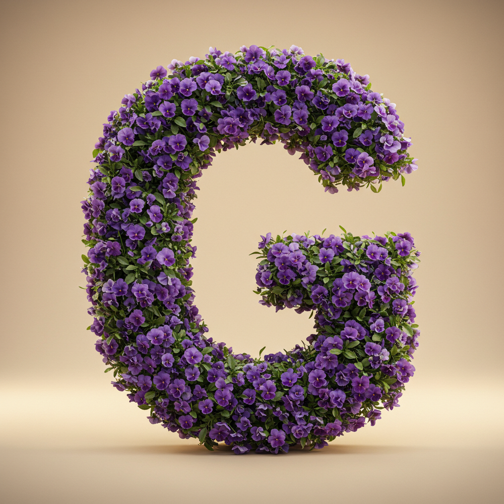Pansies 3 — litera G