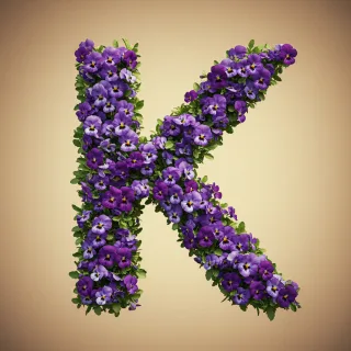 Pansies 3 — litera K