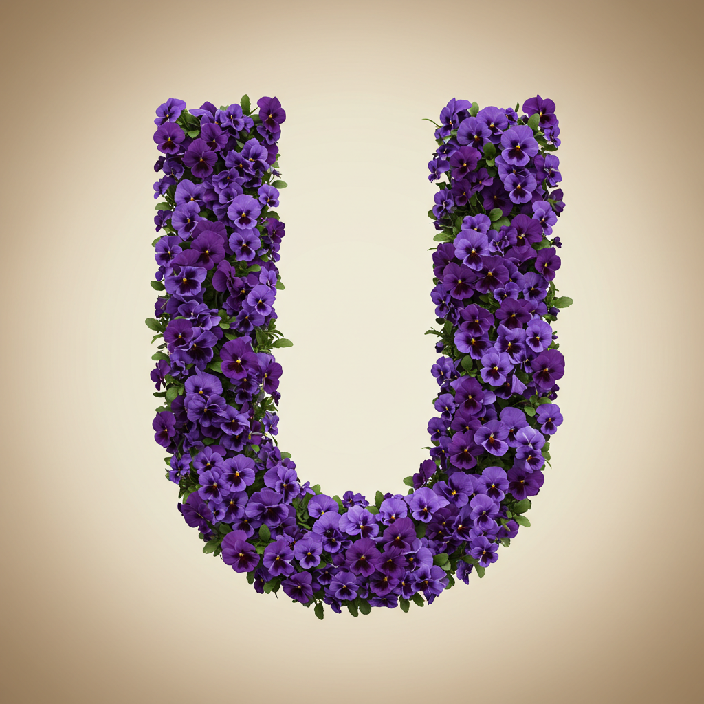 Pansies 3 — litera U