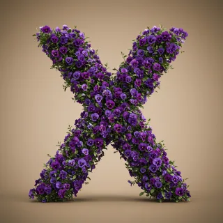 Pansies 3 — litera X