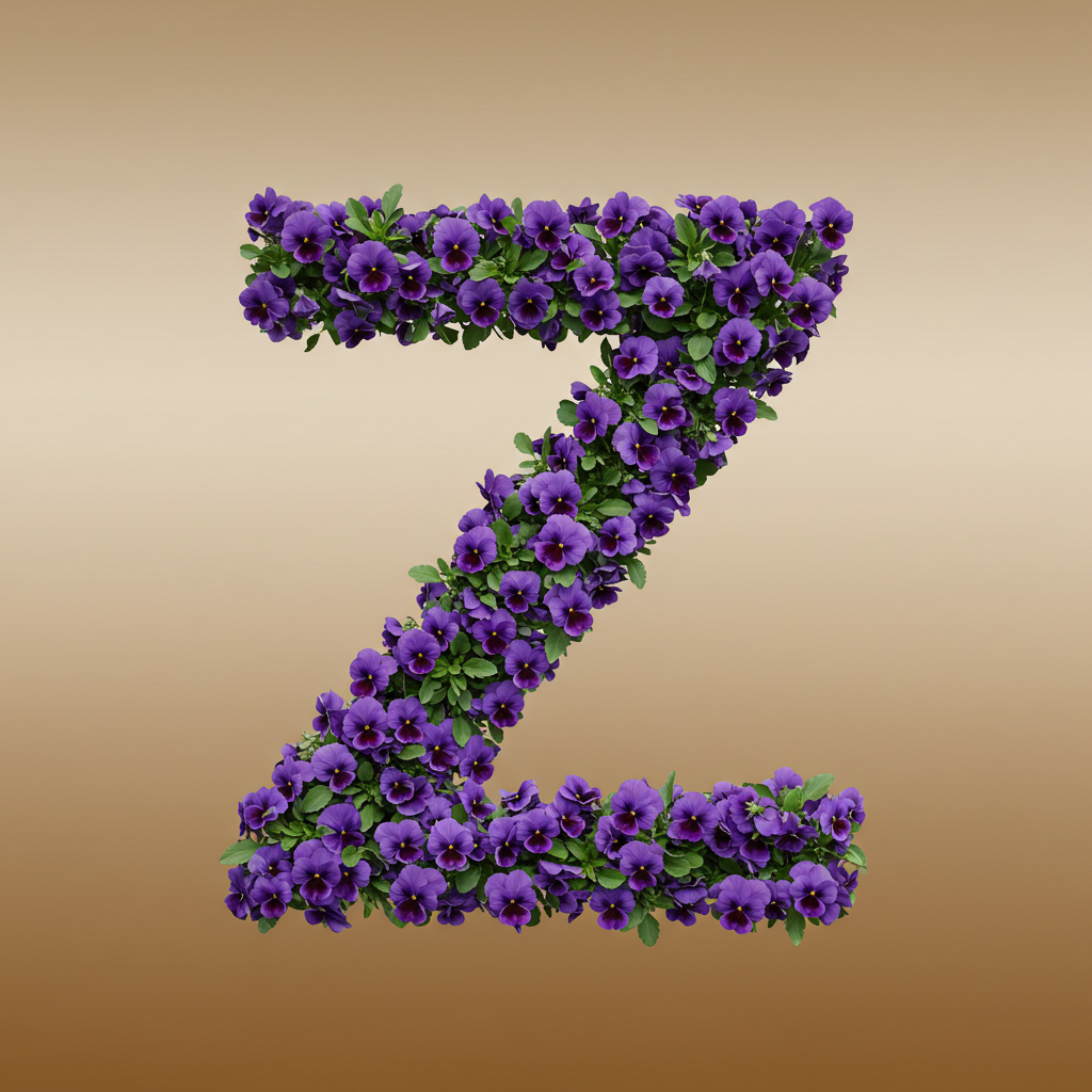 Pansies 3 — litera Z (wariant 2)