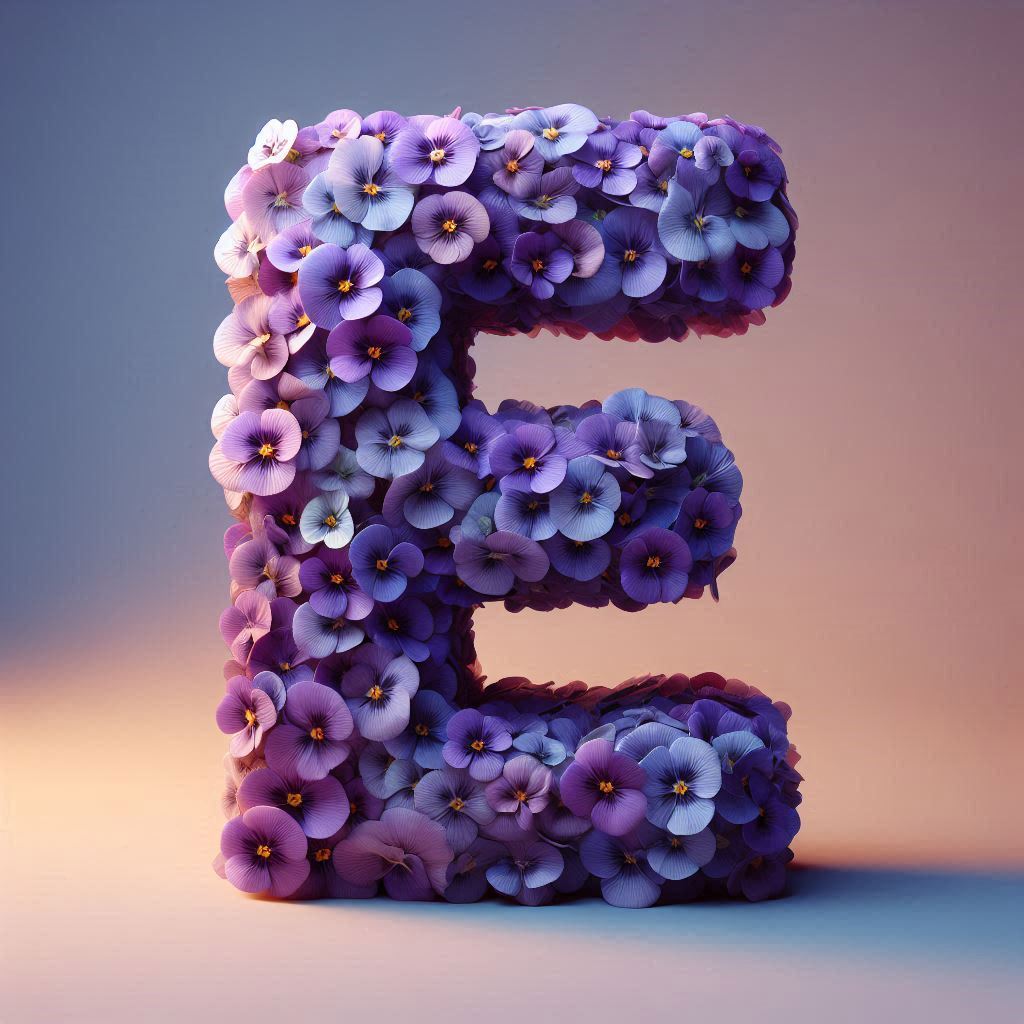 Pansies — litera E