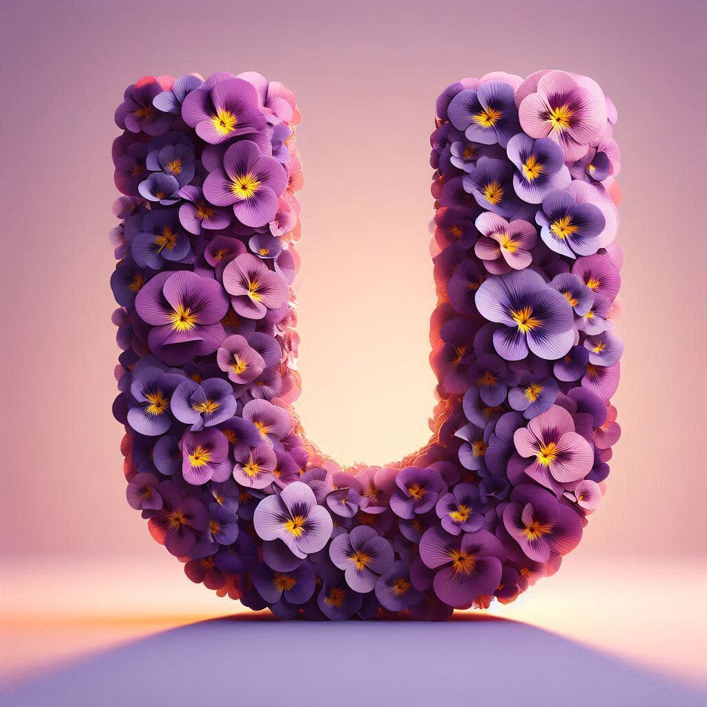 Pansies — litera U
