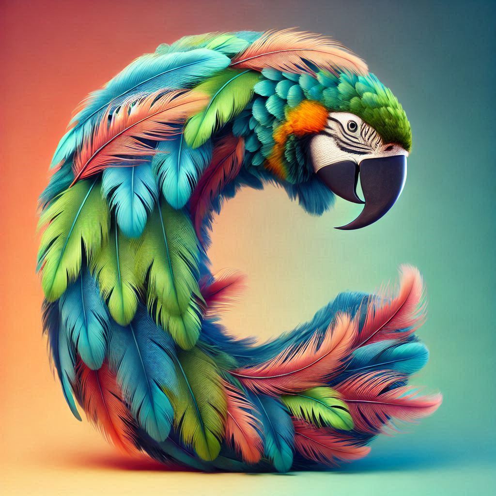 Parrot feathers — litera C