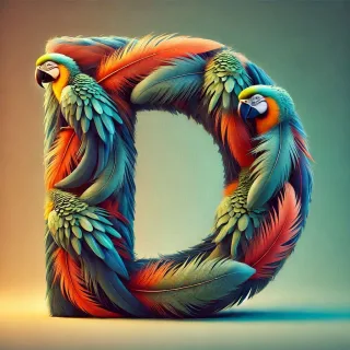 Parrot feathers — litera D