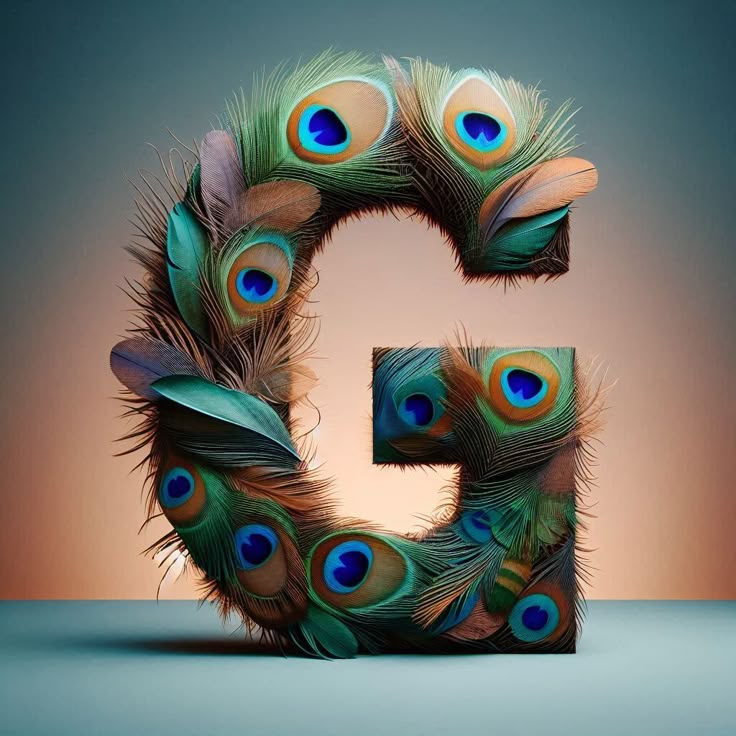 Peacock feathers — litera G