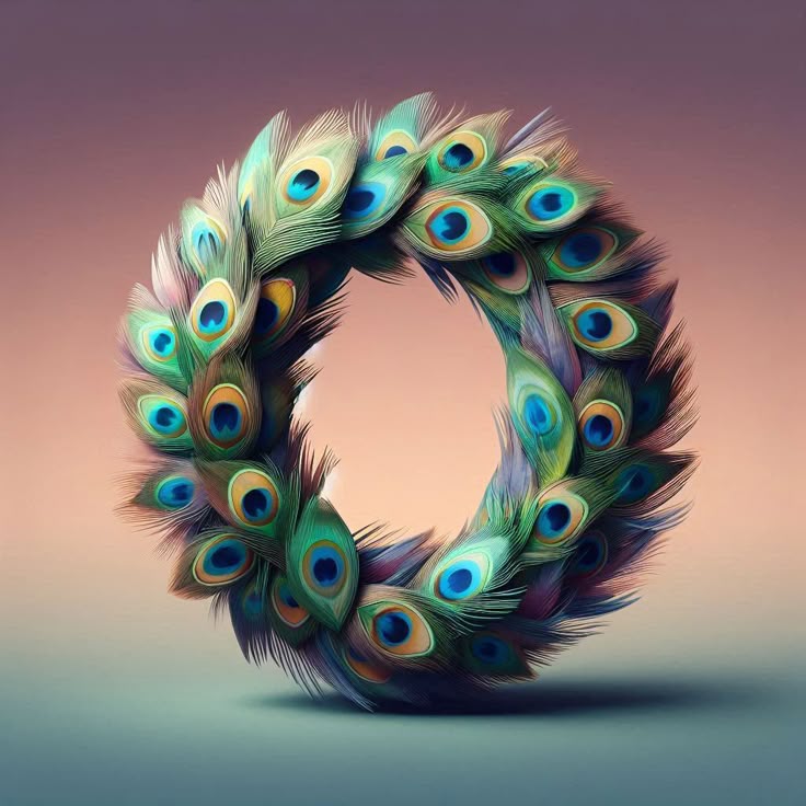 Peacock feathers — litera O