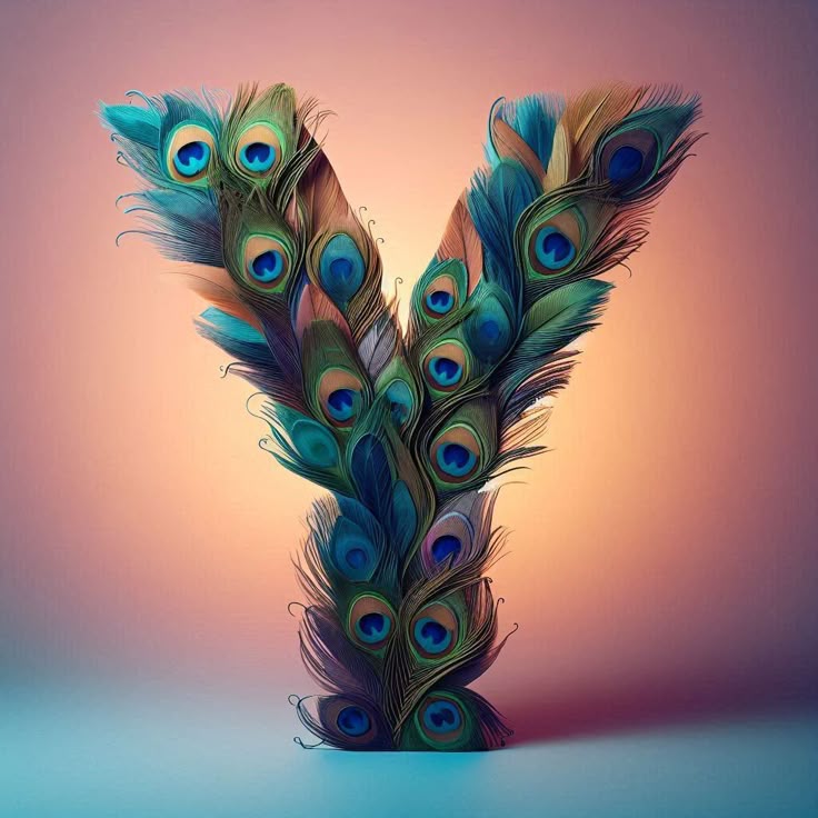 Peacock feathers — litera Y