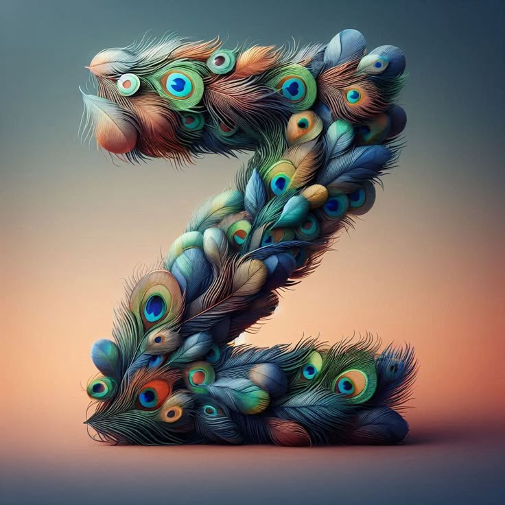 Peacock feathers — litera Z