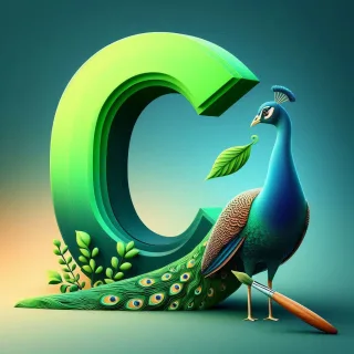 Peacock — litera C